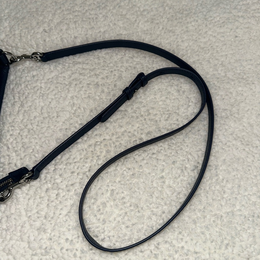 Marc Jacobs Navy Blue Pebbled Leather Crossbody with Tassel Trim - Picture 7 of 9